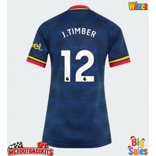Arsenal Jurrien Timber #12 Replica Away Stadium Shirt for Women 2026-27 Short Sleeve